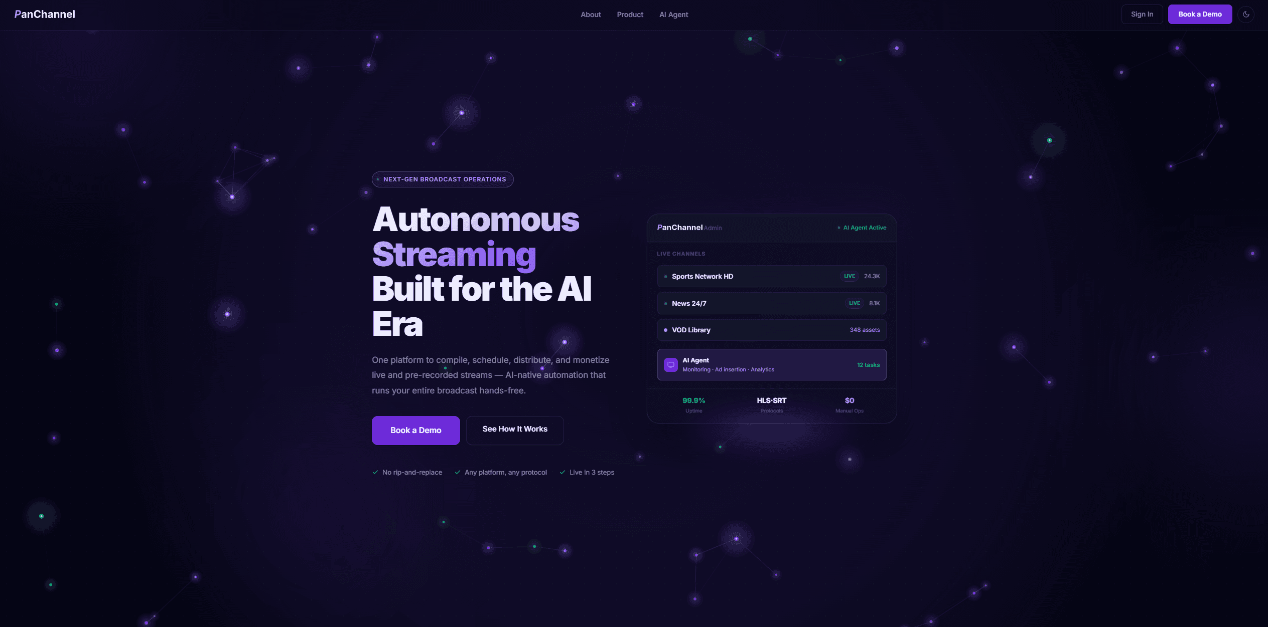 PanChannel: Static HTML/CSS Site Redesign From Dated To Modern screenshot 1